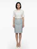 Dolce & Gabbana Bicolor Polyester Midi Skirt