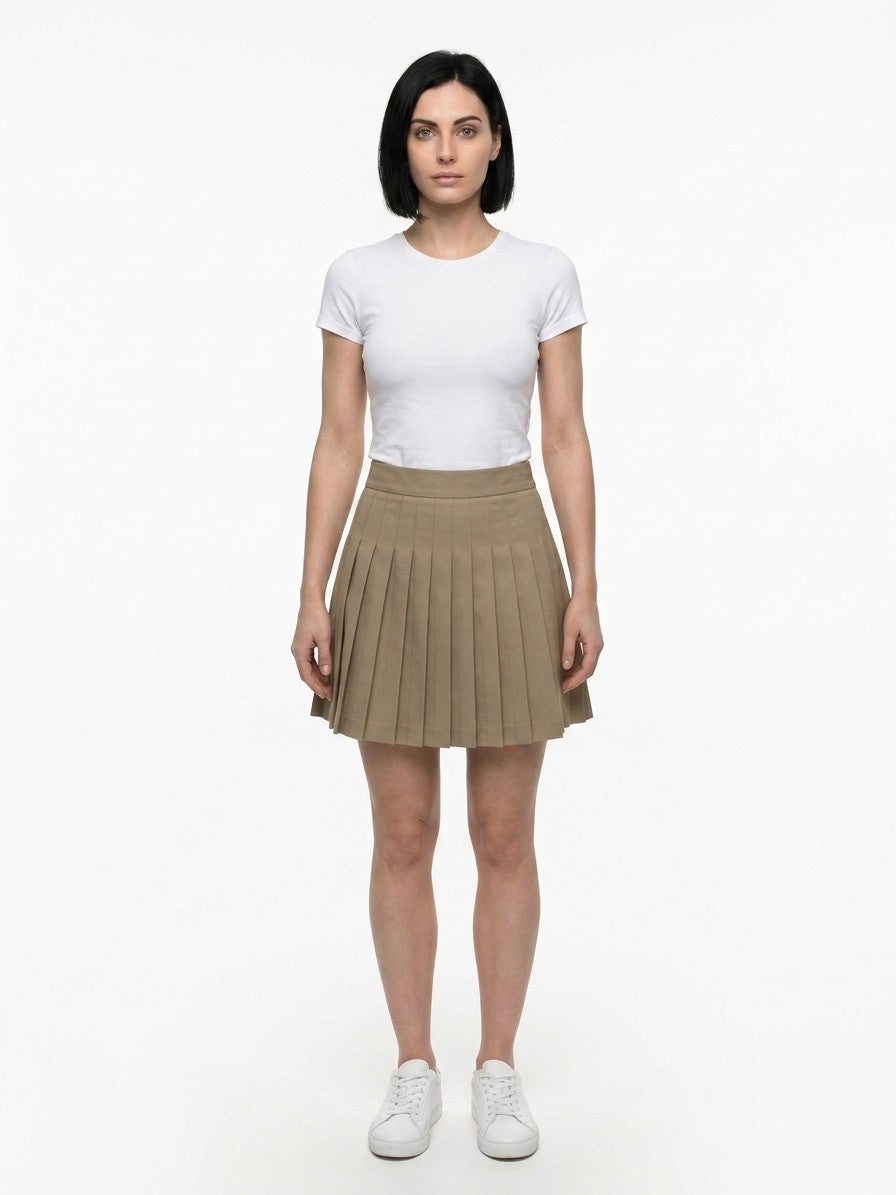 Dolce & Gabbana Brown Cotton Mini Skirt