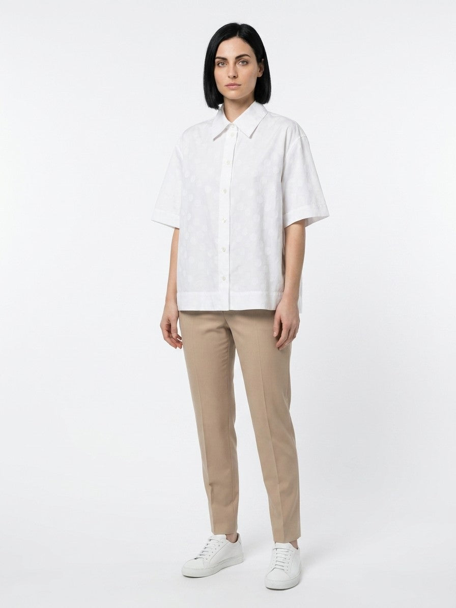 Dolce & Gabbana White Cotton Shortsleeve Shirt