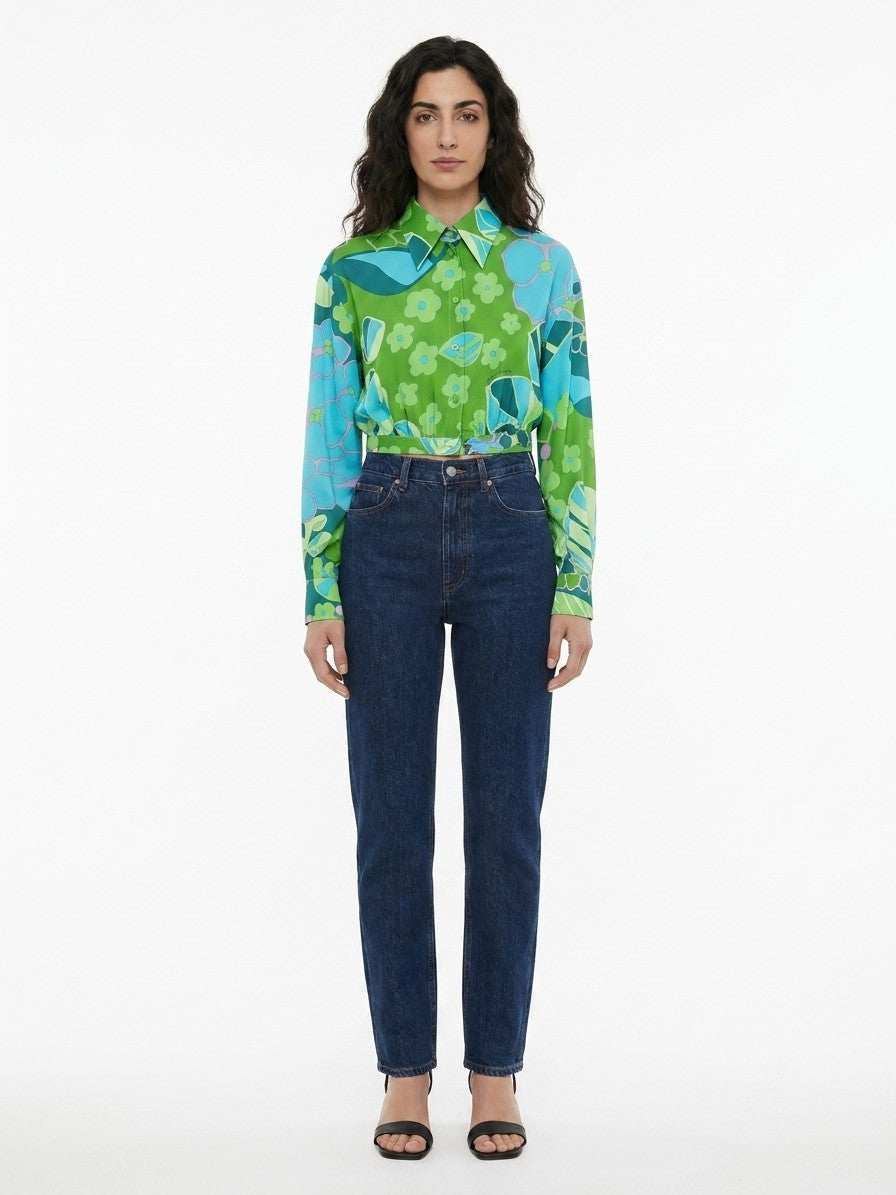Dolce & Gabbana Multicolor Elastane Blouse