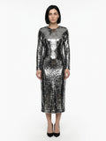 Dolce & Gabbana Silver Polyester Cocktail Dress