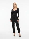 Dolce & Gabbana Black And White Cotton Jumpsuit
