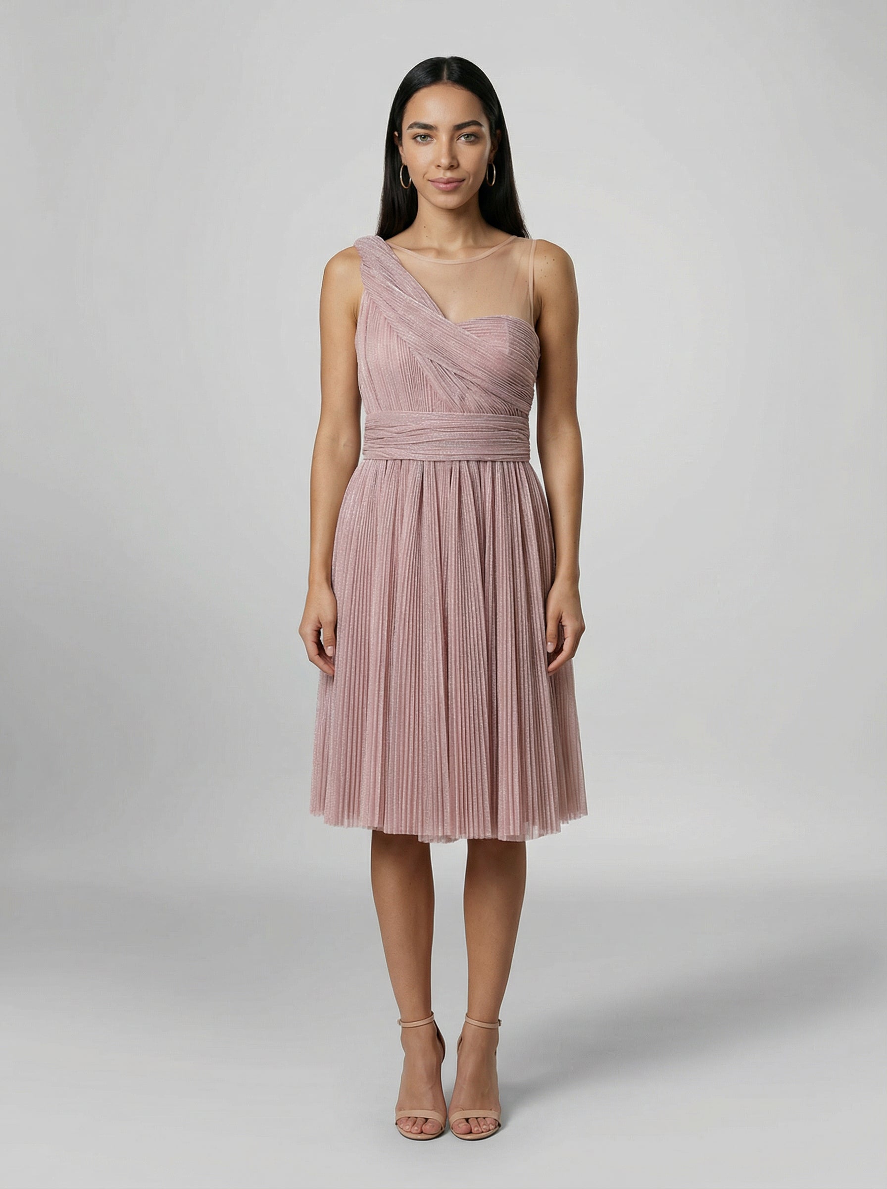 Dolce & Gabbana Pink Cotton Cocktail Dress
