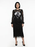Dolce & Gabbana Black Cotton Cocktail Dress