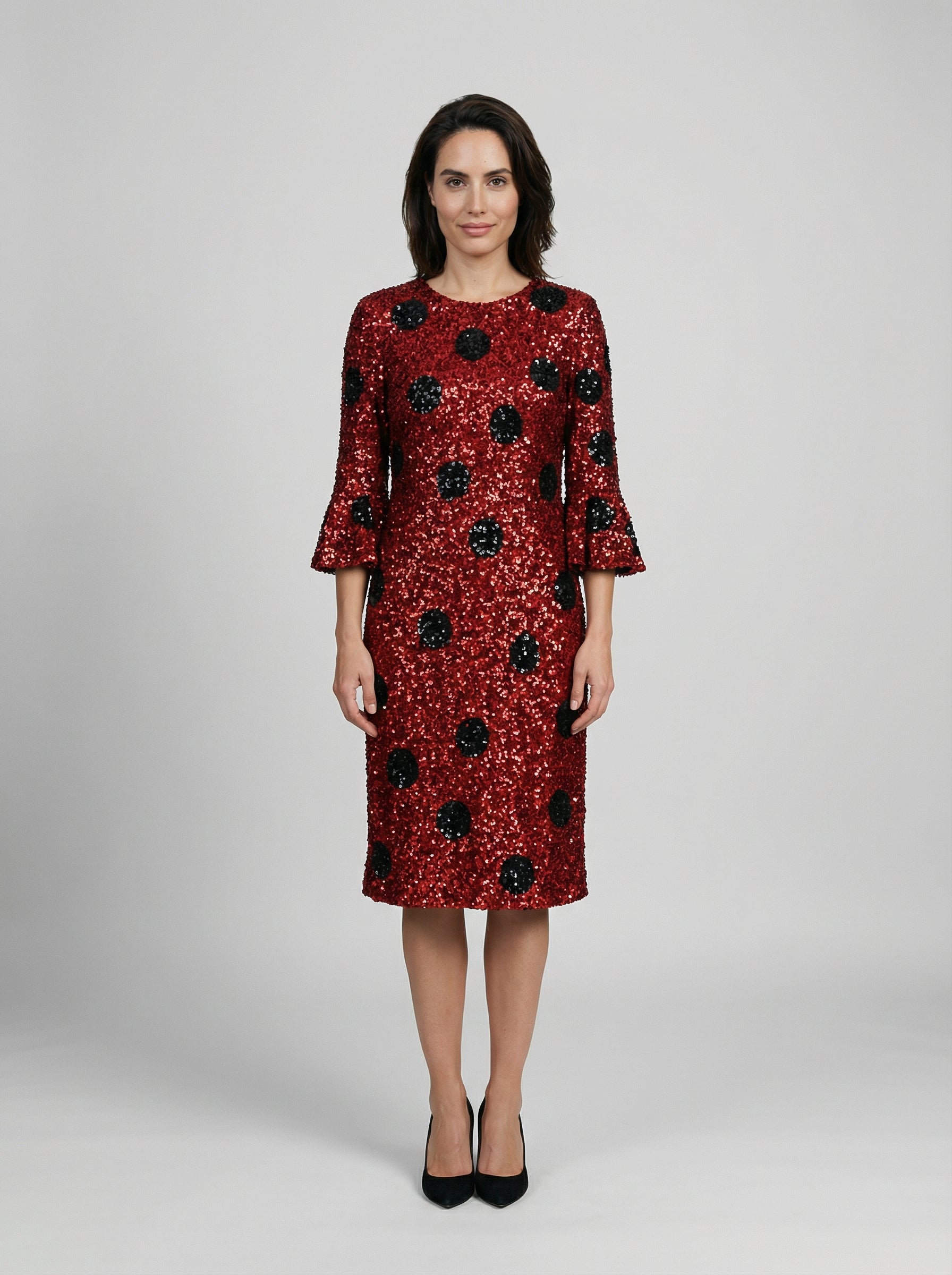 Dolce & Gabbana Red Cotton Cocktail Dress