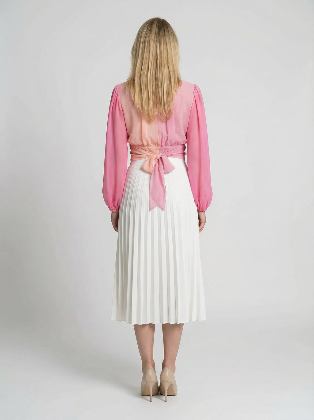 Dolce & Gabbana Pink Silk T-Shirt