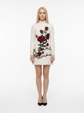 Dolce & Gabbana White Cotton Cocktail Dress