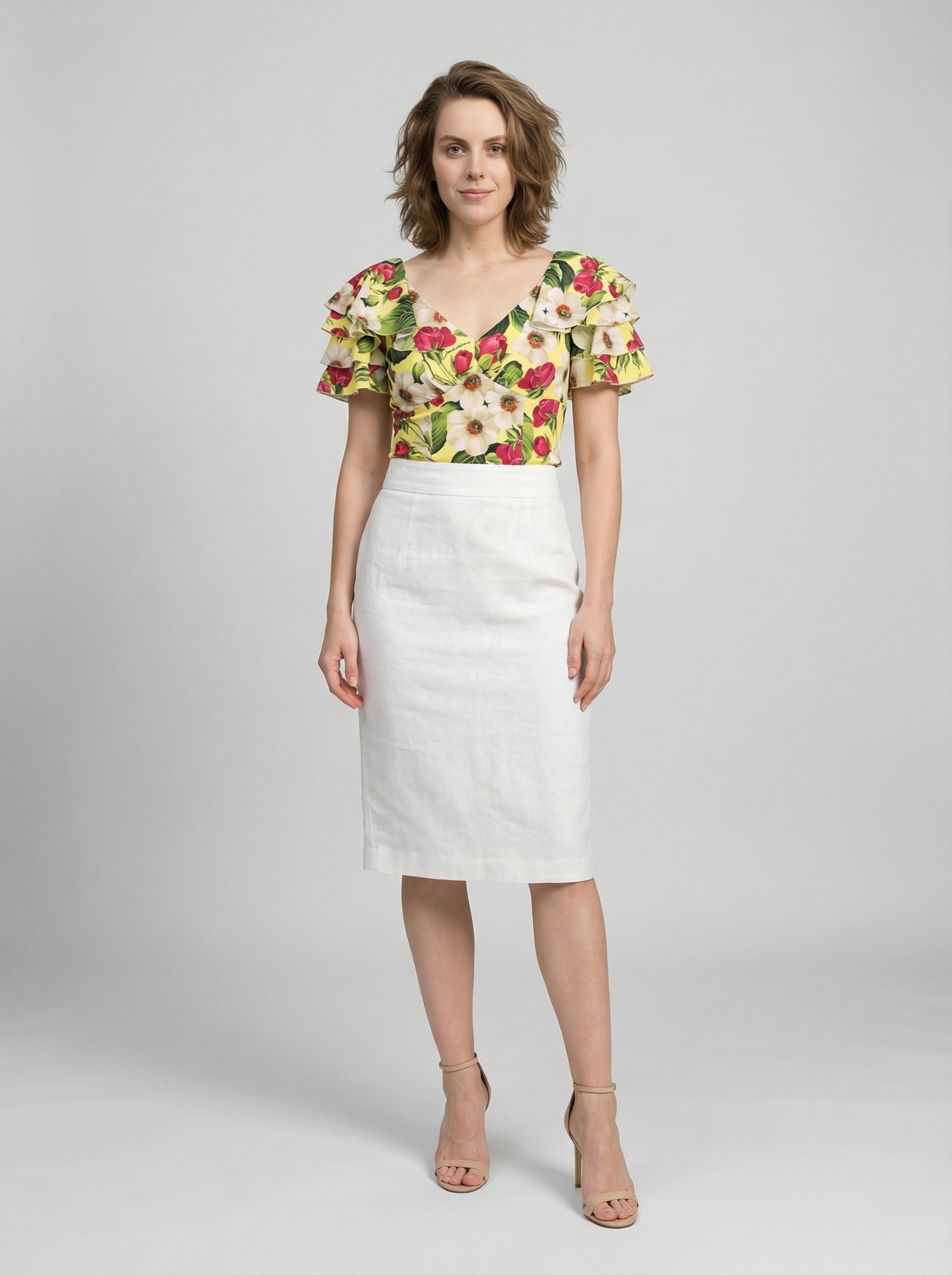 Dolce & Gabbana Multicolor Elastane T-Shirt
