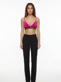 Dolce & Gabbana Fuchsia Elastane Sleeveles T-Shirt