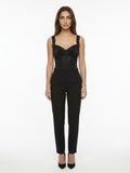Dolce & Gabbana Black Elastane Sleeveles T-Shirt