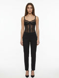 Dolce & Gabbana Black Elastane Sleeveles T-Shirt