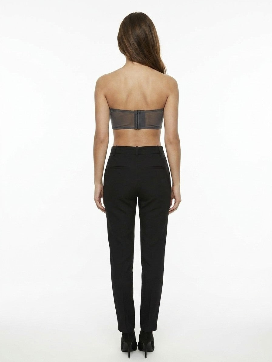 Dolce & Gabbana Gray Elastane Sleeveles T-Shirt