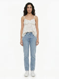Dolce & Gabbana White Silk Sleeveles T-Shirt