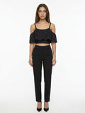 Dolce & Gabbana Black Cotton Sleeveles T-Shirt