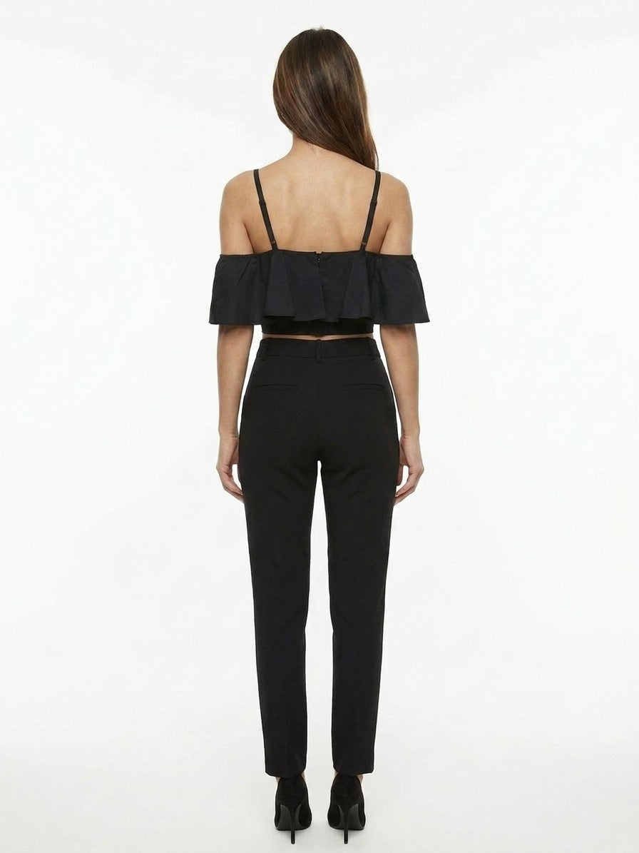 Dolce & Gabbana Black Cotton Sleeveles T-Shirt
