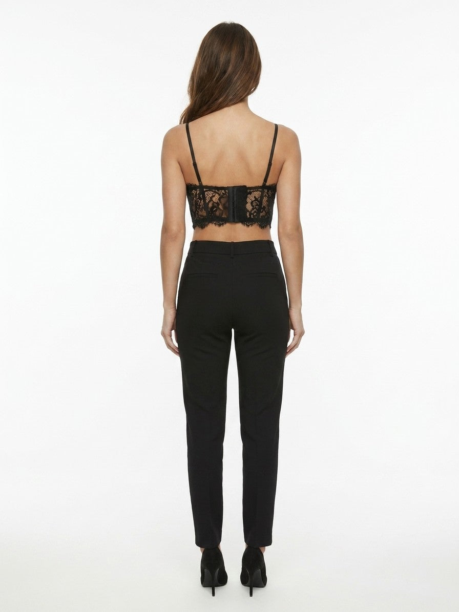 Dolce & Gabbana Black Elastane Sleeveles T-Shirt