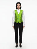 Dolce & Gabbana Green Elastane Waistcoat