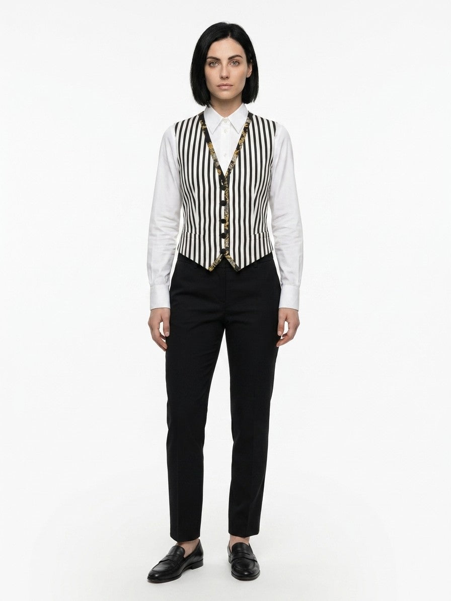 Dolce & Gabbana Multicolor Cotton Waistcoat