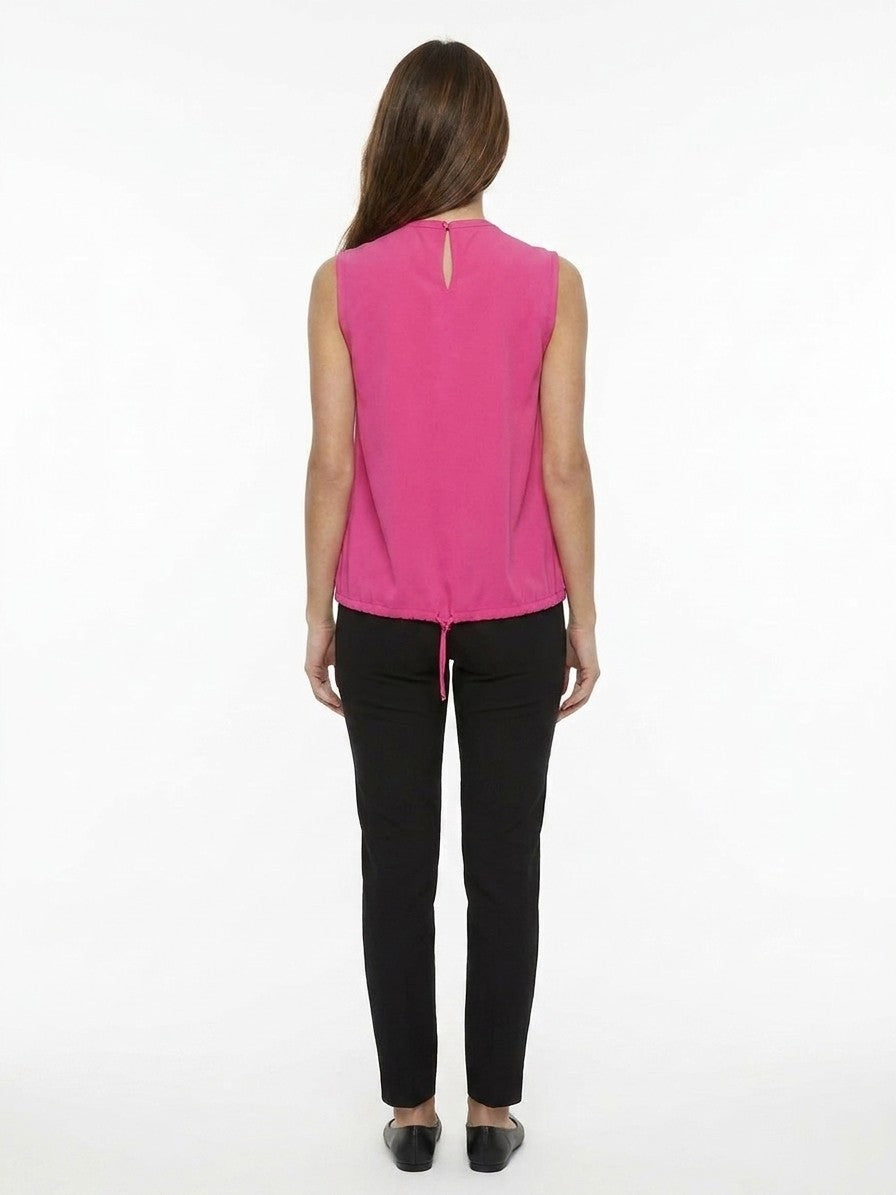 Dolce & Gabbana Pink Elastane Sleeveles T-Shirt