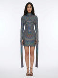 Dolce & Gabbana Silver Elastane Cocktail Dress