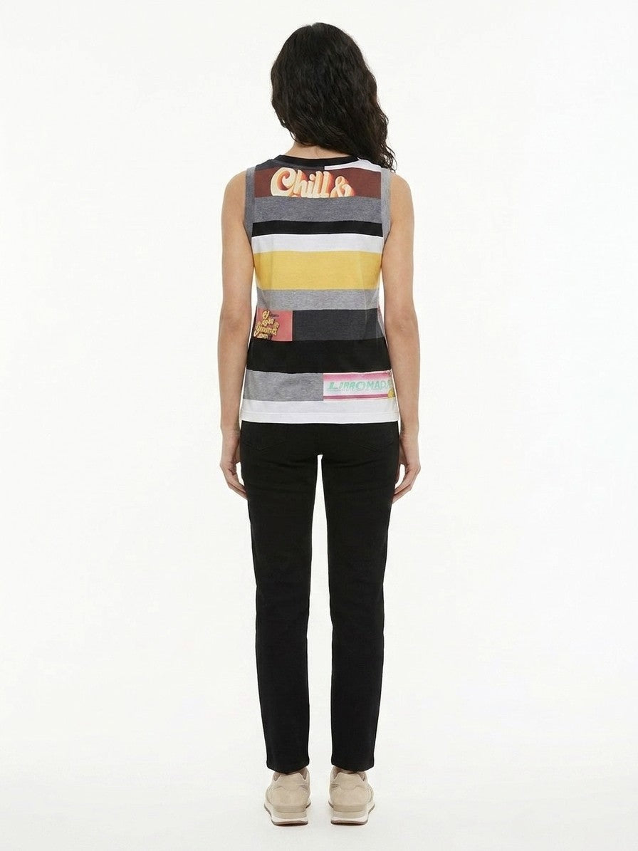 Dolce & Gabbana Multicolor Cotton Tank Tops