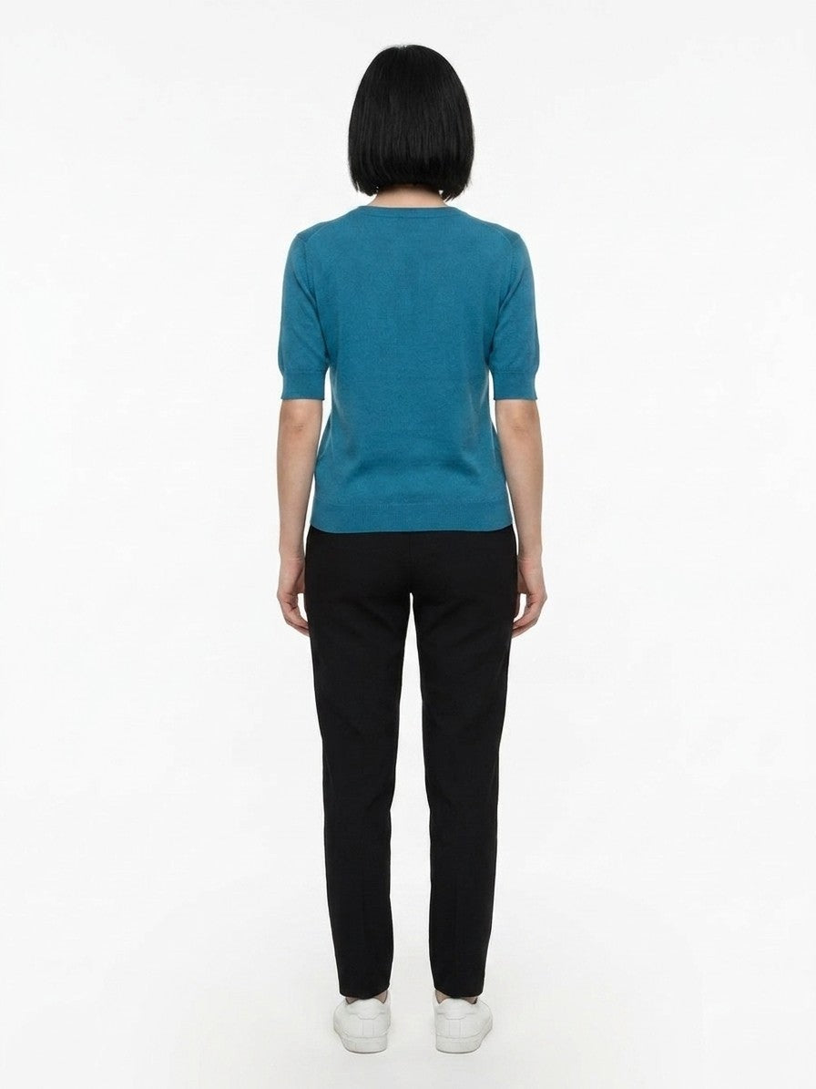 Dolce & Gabbana Blue Silk Sweatshirt