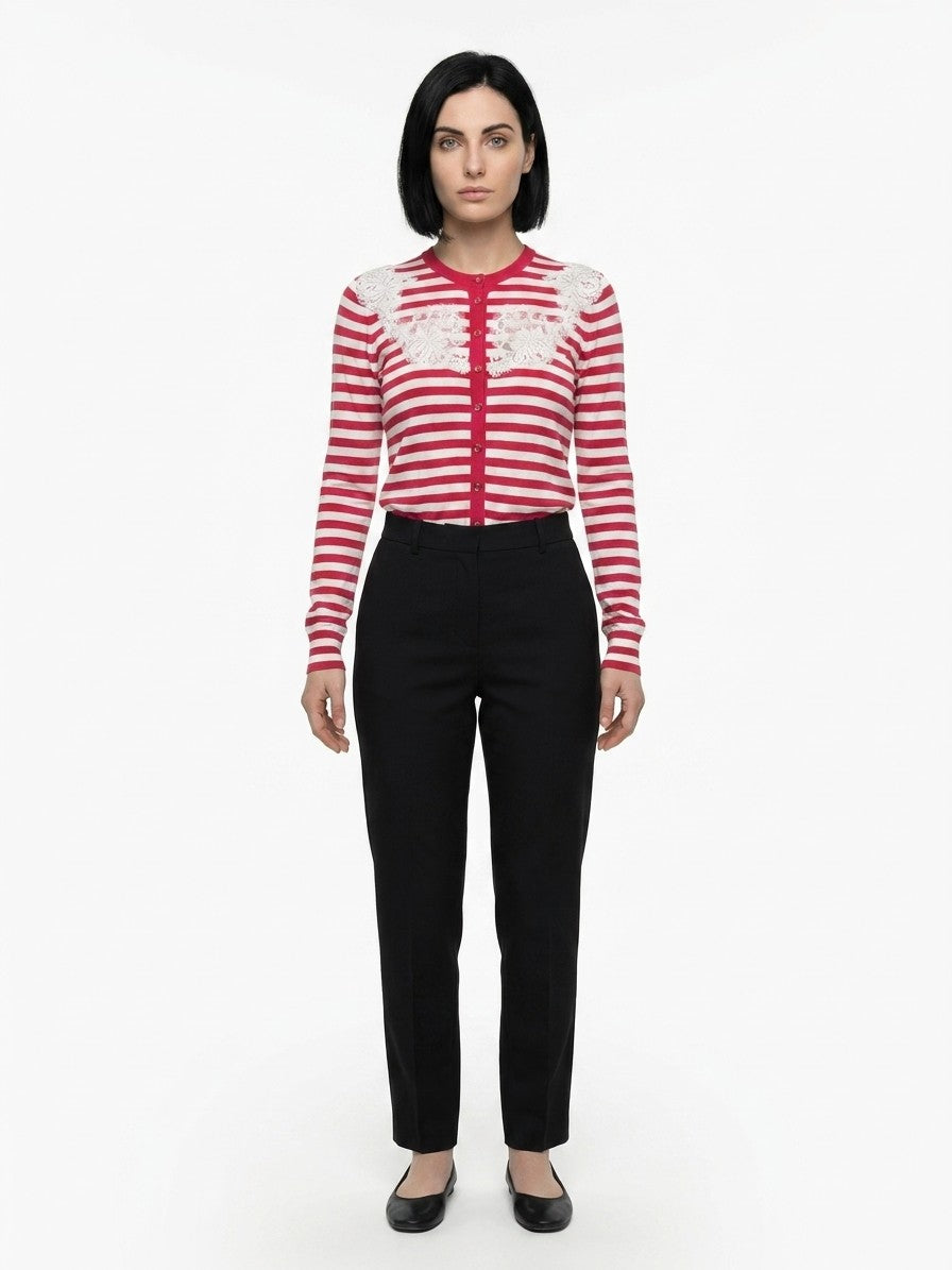 Dolce & Gabbana Bicolor Silk Cardigan