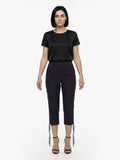 Dolce & Gabbana Black Cotton Cropped Pants