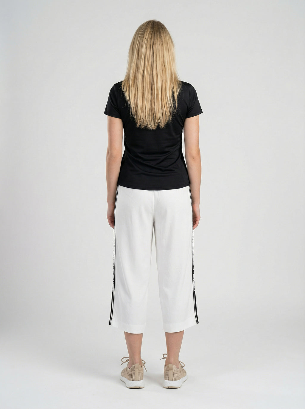 Dolce & Gabbana White Elastane Cropped Pants