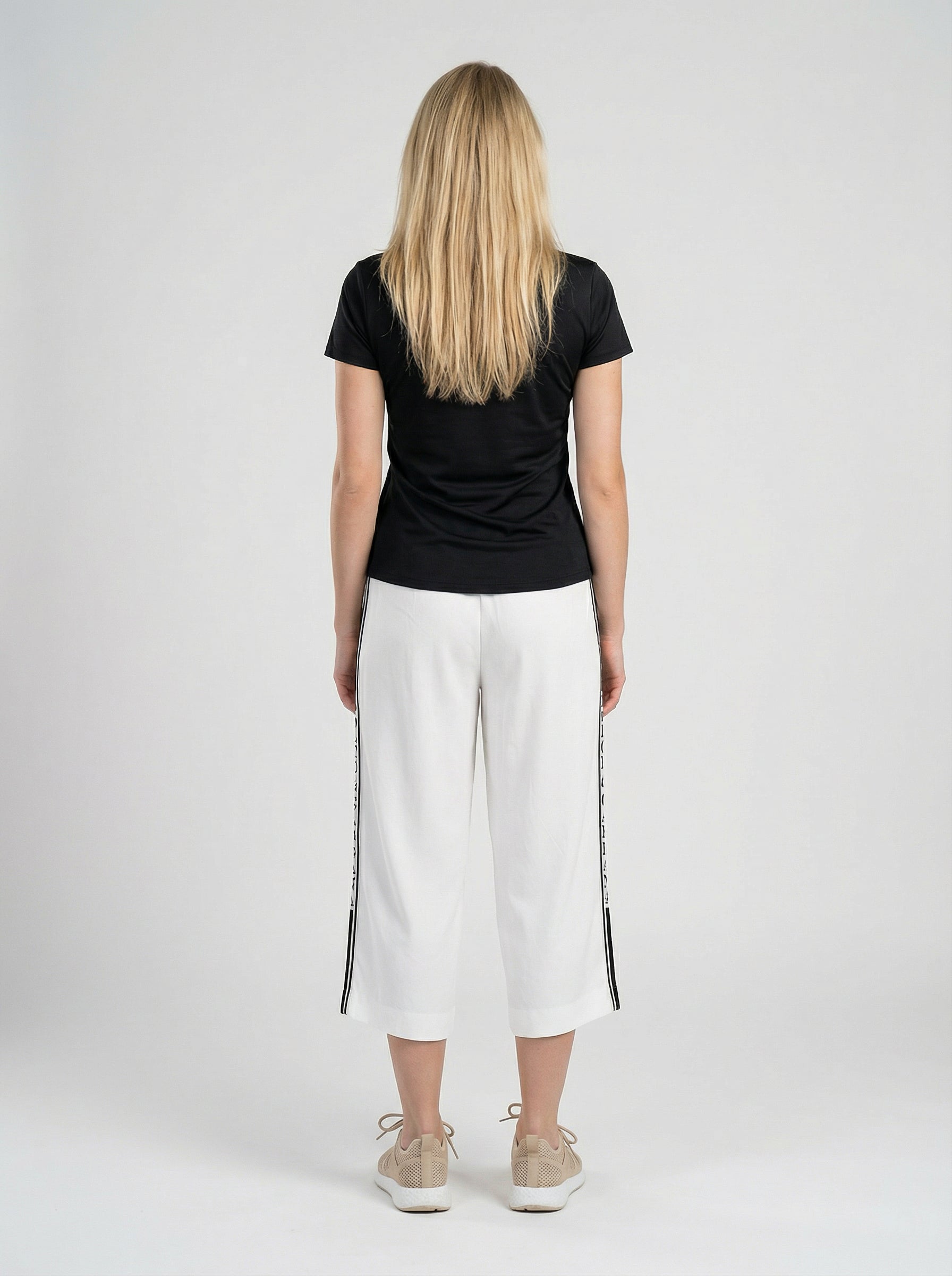 Dolce & Gabbana White Elastane Cropped Pants