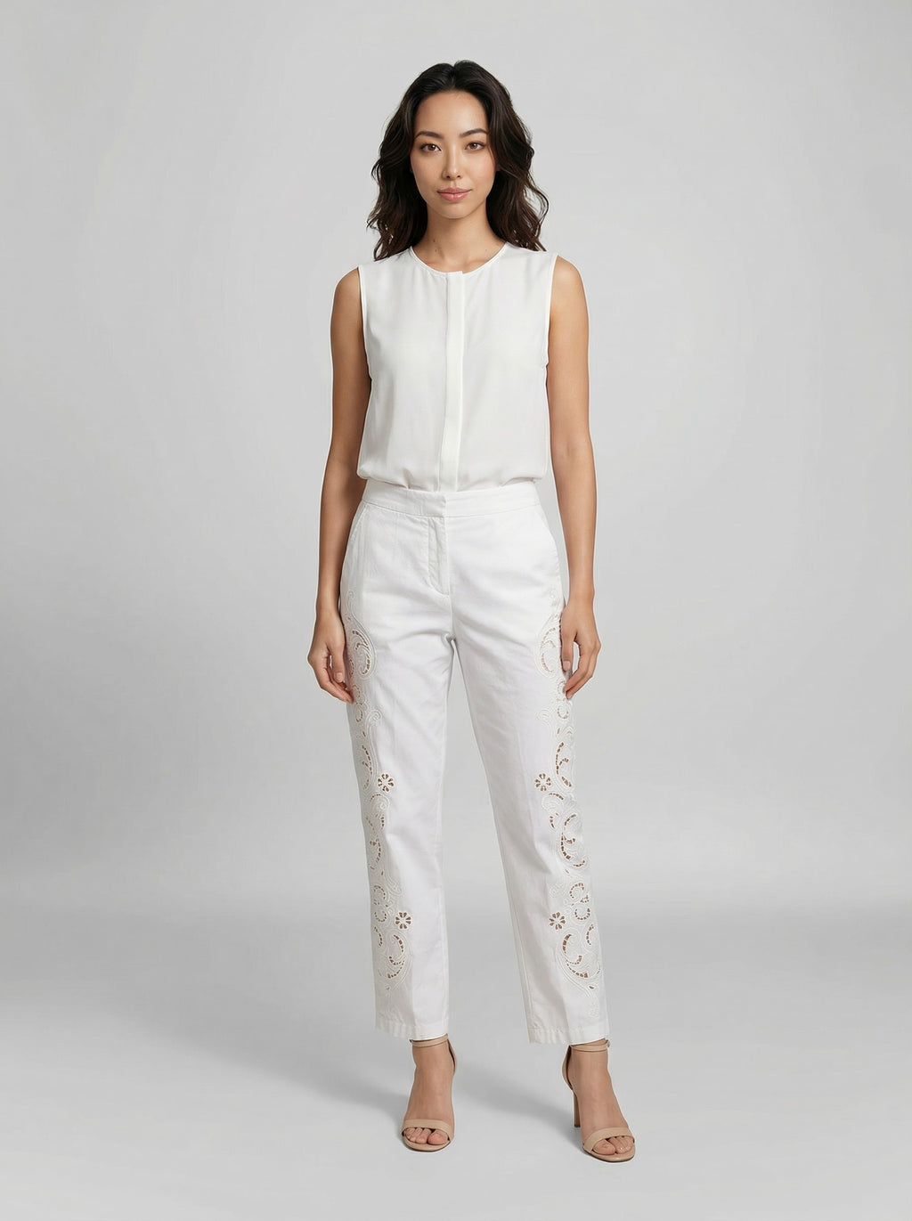 Dolce & Gabbana White Cotton Pants
