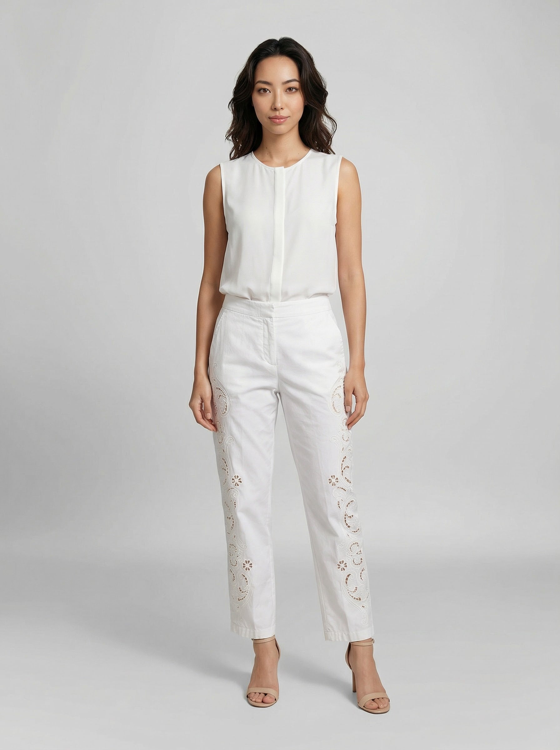 Dolce & Gabbana White Cotton Pants