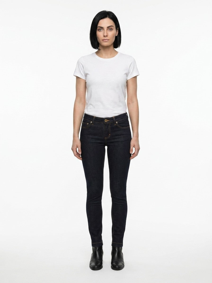 Dolce & Gabbana Blue Cotton Skinny Jeans