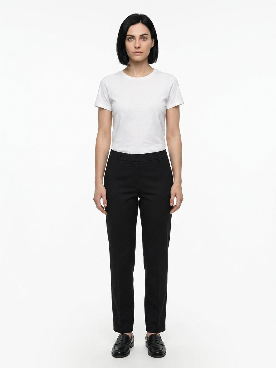 Dolce & Gabbana Black Cotton Casual Pants