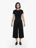 Dolce & Gabbana Black Cotton Cropped Pants