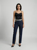 Dolce & Gabbana Blue Cotton Straight-Leg Jeans