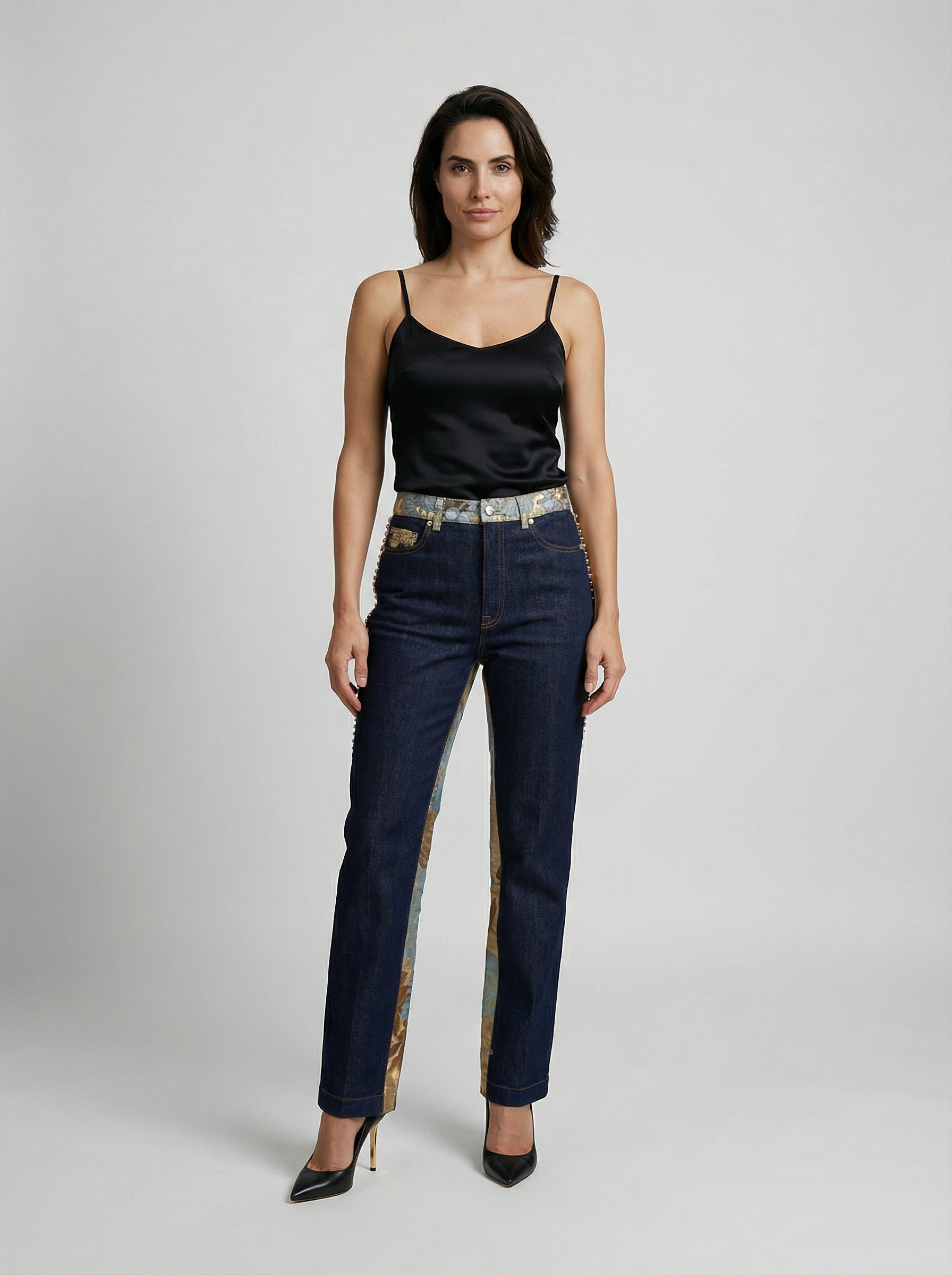 Dolce & Gabbana Blue Cotton Straight-Leg Jeans