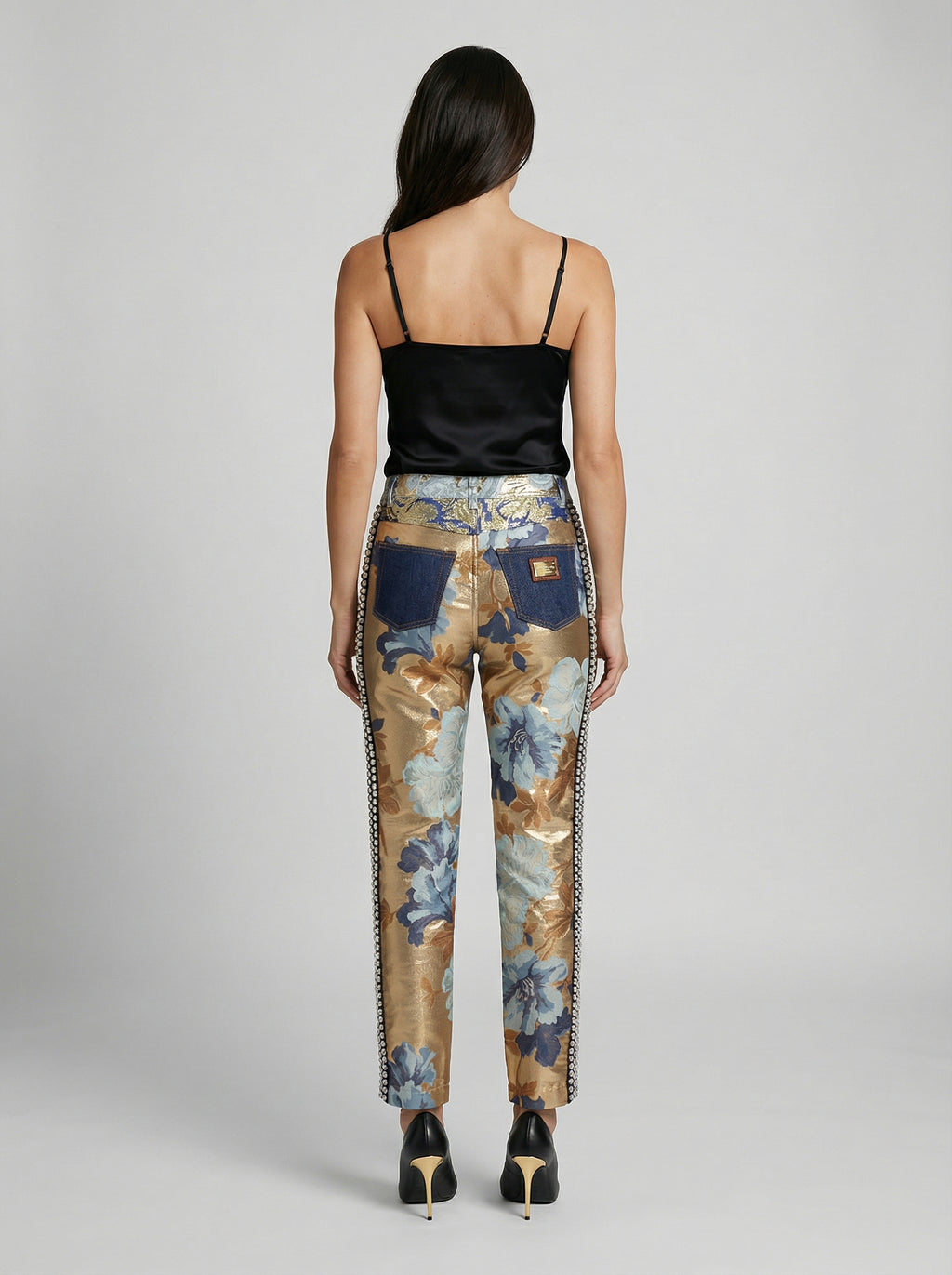 Dolce & Gabbana Blue Cotton Straight-Leg Jeans