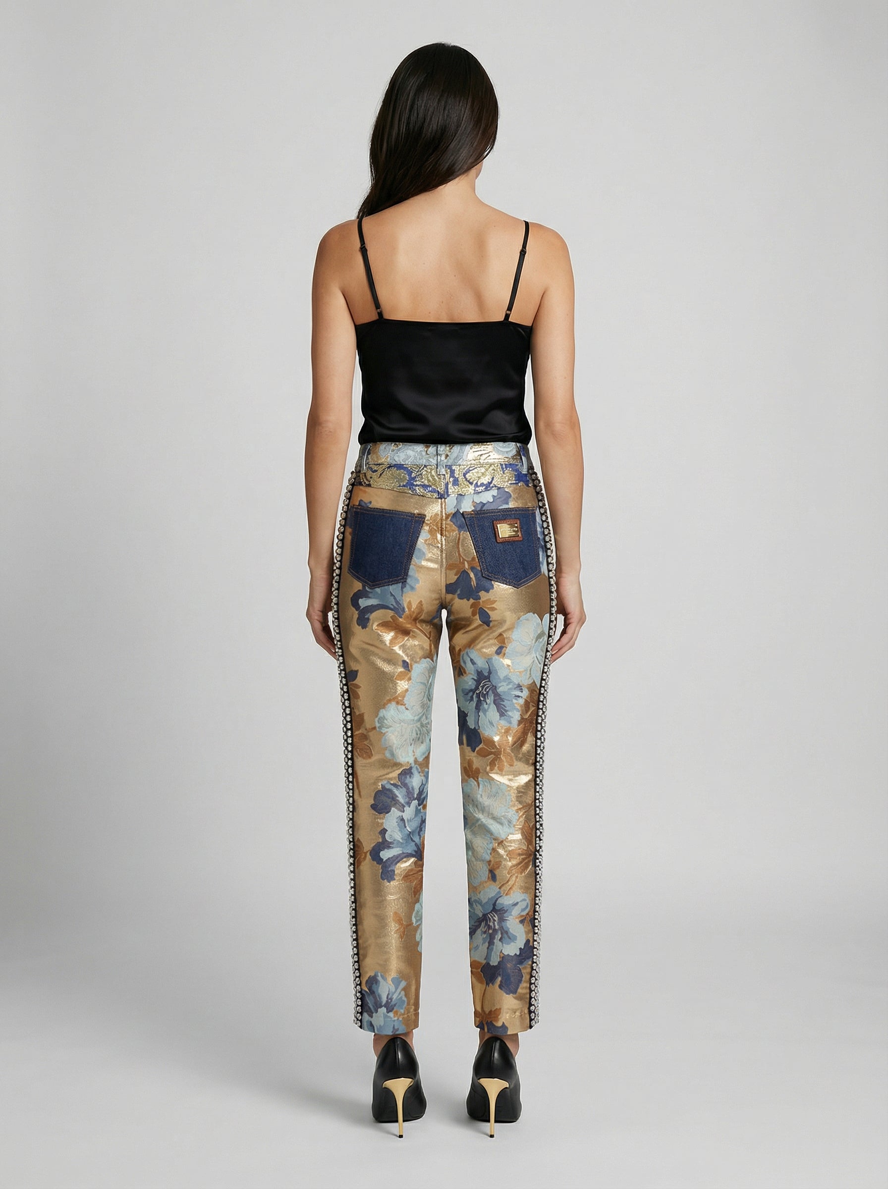 Dolce & Gabbana Blue Cotton Straight-Leg Jeans