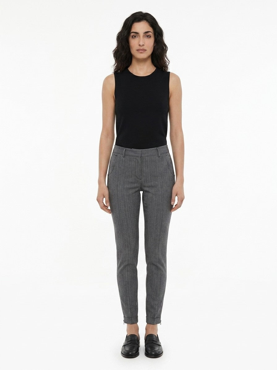 Dolce & Gabbana Multicolor Virgin Wool Skinny Pants