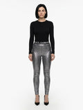 Dolce & Gabbana Silver Polyester Leggings