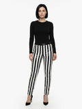 Dolce & Gabbana Black And White Polyamide Pants
