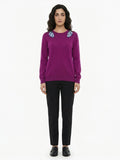 Dolce & Gabbana Purple Cashmere Sweater