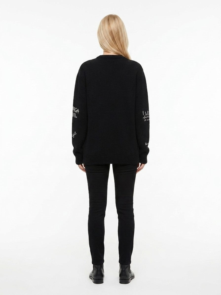 Dolce & Gabbana Black Viscose Sweater