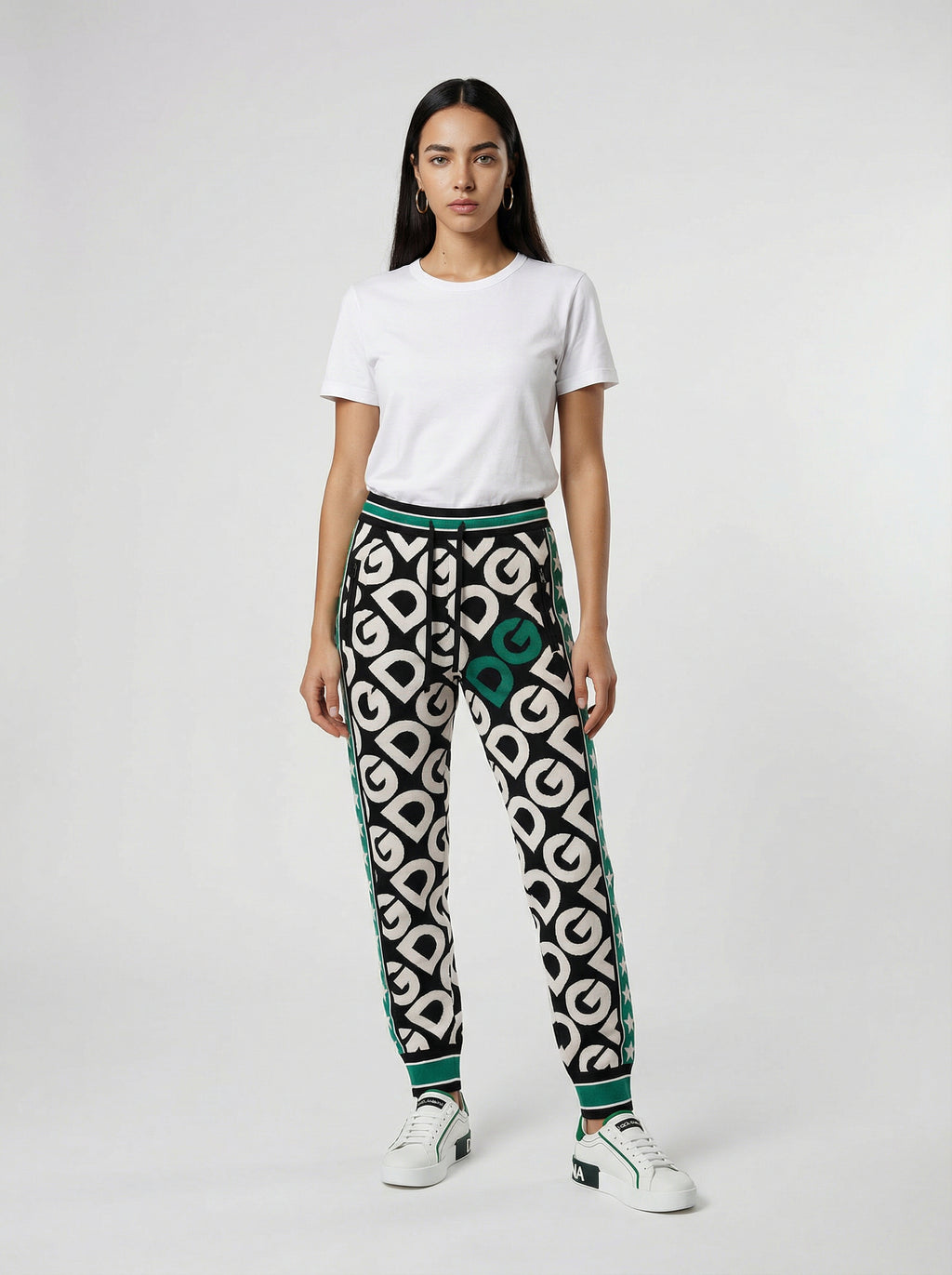 Dolce & Gabbana Multicolor Polyamide Joggers (Workout Pants)