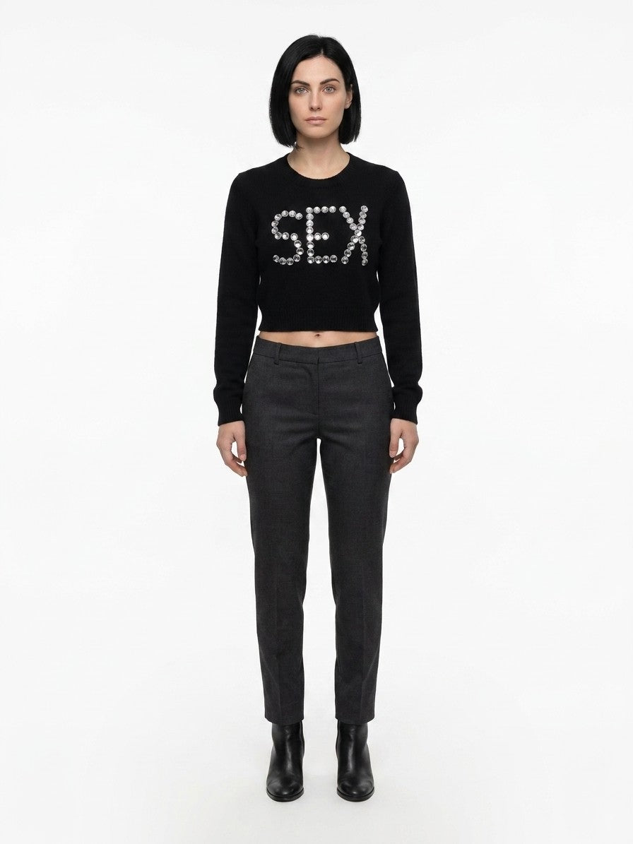 Dolce & Gabbana Black Cashmere Sweatshirt