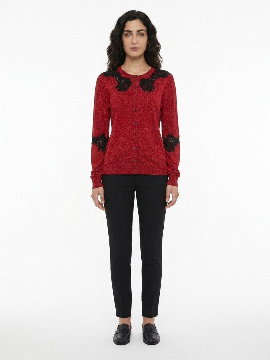 Dolce & Gabbana Red Cotton Cardigan