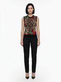 Dolce & Gabbana Brown Silk Tank Tops