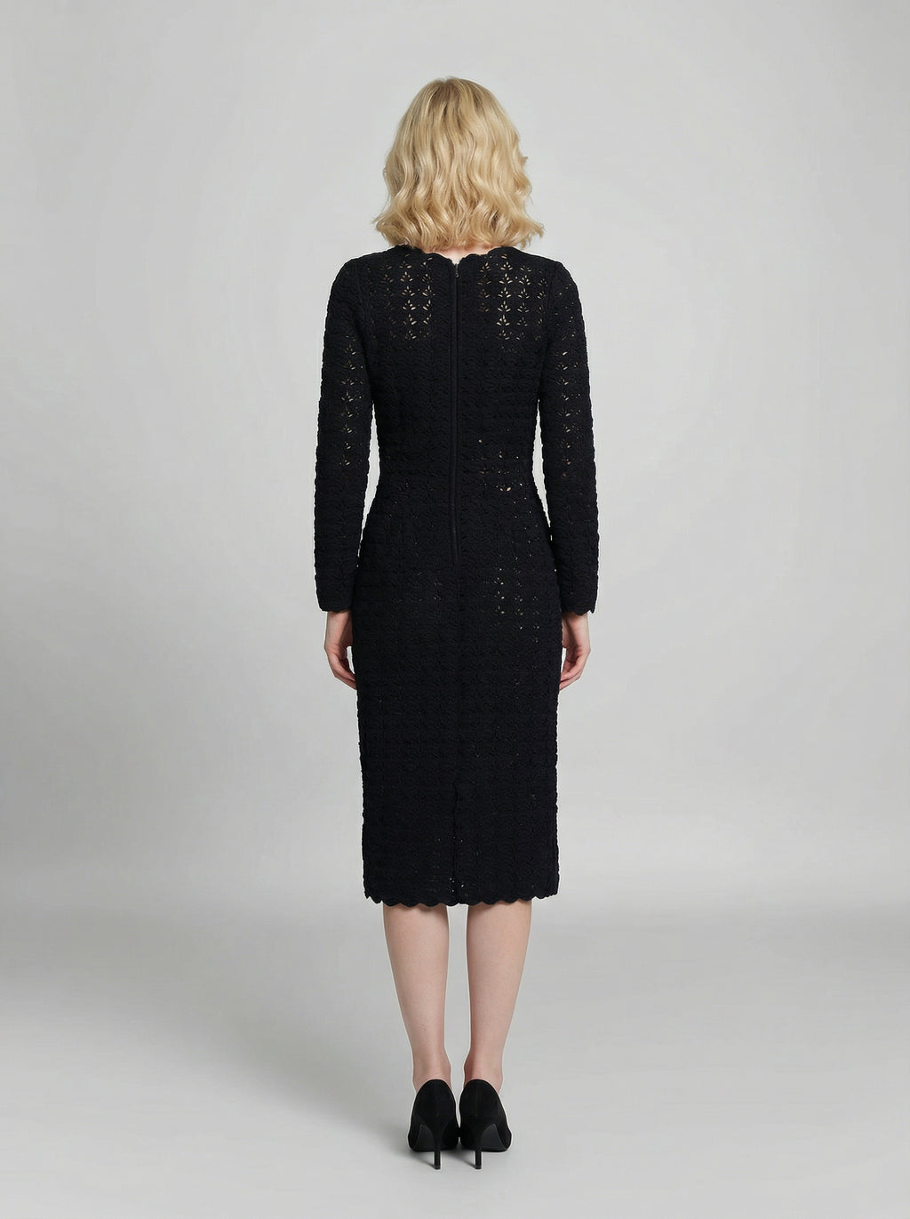 Dolce & Gabbana Black Cashmere Cocktail Dress