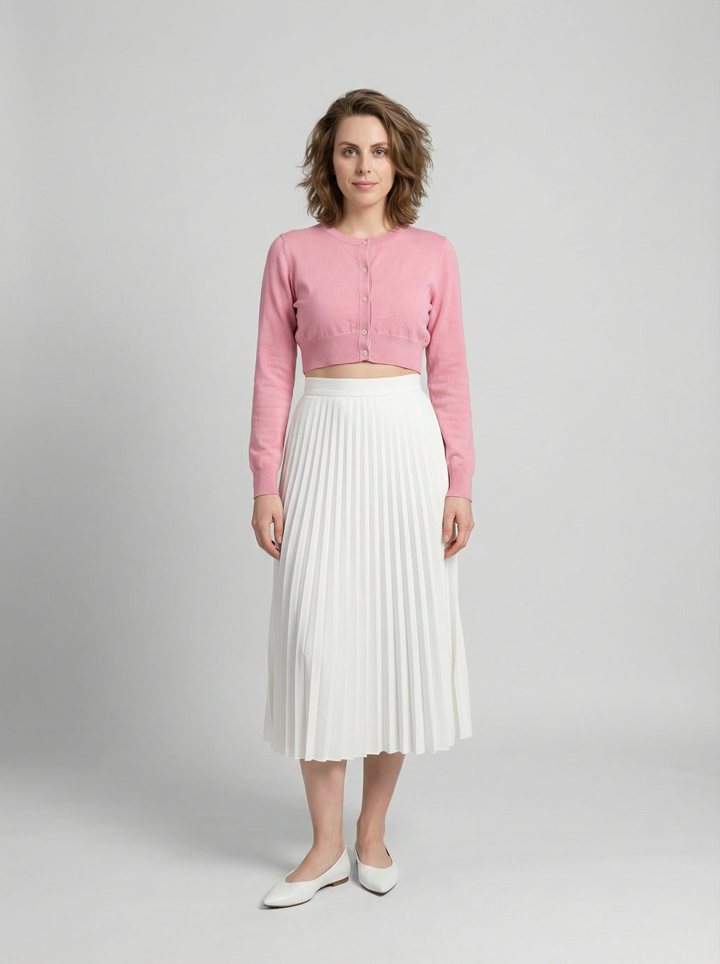 Dolce & Gabbana Pink Silk Cardigan